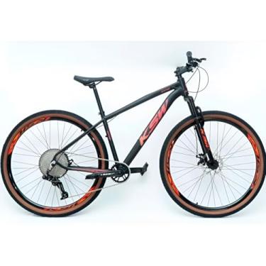 Imagem de Bicicleta Aro 29 Ksw XLT MWZA Alumínio 12v Kit 1x12v Pedivela Single K7 11/50 Freio a Disco Mecânico MTB (Preto/vermelho/laranja, 21)