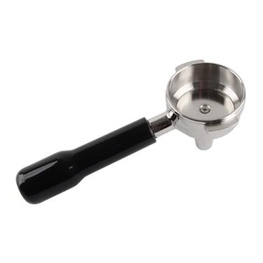 Imagem de Filtro de café de aço inoxidável com bico único malha fina aderência confortável acessório de máquina de café destacável perfeito para preparar café delicioso (preto)