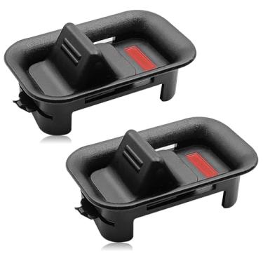 Imagem de CmeRto Maçaneta de trava de porta dianteira traseira compatível com Cadillac Escalade ESV EXT 1999-2006, Chevrolet Avalanche Silverado1500 HD 2500 HD 3500 Classic Suburban Tahoe 1999-2007 Substituir