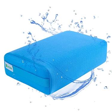 Imagem de Joe&JoseRin Hot Tub Booster Seat Cushion with Non-Slip Micro Dot Bottom and Weighted, Bathroom Massage Hot Tub Accessories for Indoor or Outdoor, Quick Dry Hot Tub Pillow with Washable Mesh Cover