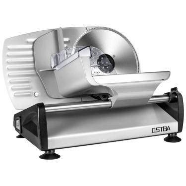 Imagem de Fatiador de Frios Elétrico de Aço Inoxidável com Proteção de Bloqueio, 150W, 110v, OSTBA SL518 1, Prateado