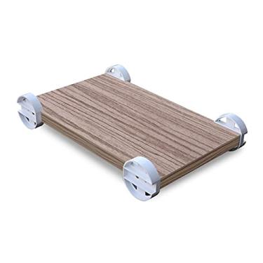 Imagem de Suporte de PC Suporte de CPU Suporte de Carrinho de PC, Suporte de Torre de PC de Mesa, Suporte de Torre de PC com Rodas sob a Mesa, Seis da Venda (Branco) Suporte (Tamanho: Seis Marrom)