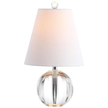 Imagem de Abajur Luminária de Mesa em Cristal, Estilo Transicional com 40 cm de Altura para Quarto, Sala de Estar e Escritório, 110V 40W, JONATHAN Y