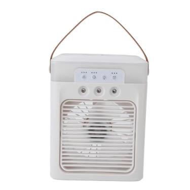 Imagem de Zerodis Ventilador de Nebulização de Resfriamento Com 3 Bicos Ventiladores de Nebulização Ventilador Pessoal Recarregável USB Com Tanques de água de 400ml Função de Aromaterapia para Mesa Ao Ar