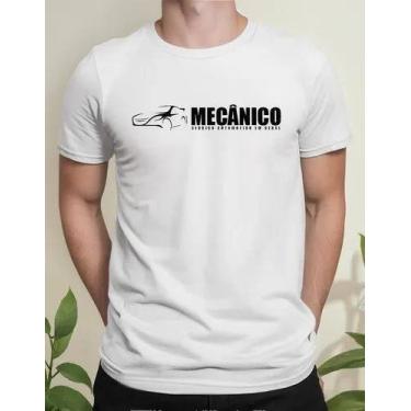 Imagem de Camiseta Camisa Adulto 100% Algodão Uniforme Profissional Mecânico Ofi