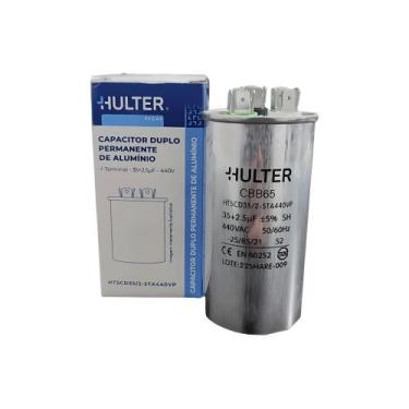 Imagem de Capacitor Duplo 35+2,5 MFD Terminal de Metal Hulter 440V