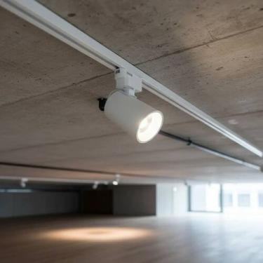 Imagem de Spot Led Branco P/ Trilho Eletrificado 10W Frio Bivolt - GOREMI, Preto