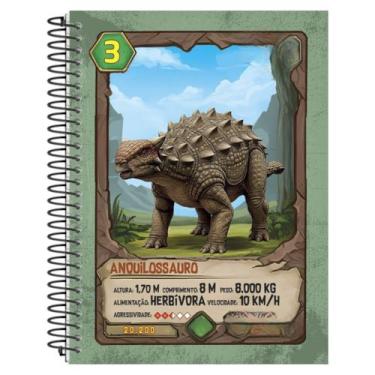 Imagem de Caderno universitario capa dura dino 1 materia 96 folhas - PanAmerican