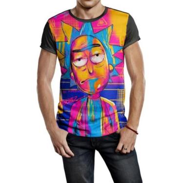 Imagem de Camiseta Masculina Rick And Morty Rick Psicodélico Ref:710 - smoke, Pr