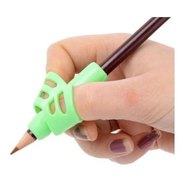 Imagem de Adaptador De Escrita Apoio Lápis Para Dedos Escrita Autista Tdah Ansiedade Cores Sortidas