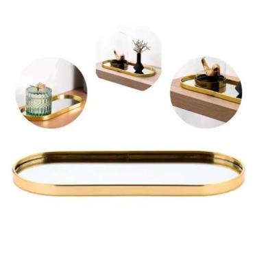 Imagem de Bandeja Espelhada Decorativa 2em1 Banheiro Espelho Multiuso - Livon