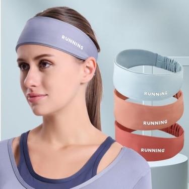 Imagem de Bandanas esportivas, faixa de cabeça de treino com absorção de umidade, faixas de transpiração para esqui, corrida, ciclismo, futebol, ioga, faixa de cabelo para mulheres e homens BLC675-05