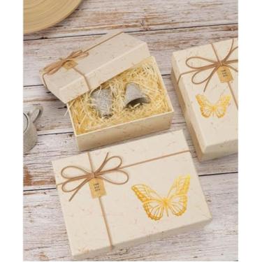 Imagem de 1 saco de 20 peças de adesivos decorados com borboleta dourada, selos de envelope adesivos, adesivos de borboletas douradas, para convite de casamento