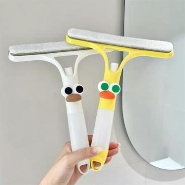 Imagem de Rodo para todas as superfícies com suporte - 3 ferramentas em 1 para banheiro e limpeza automática branco