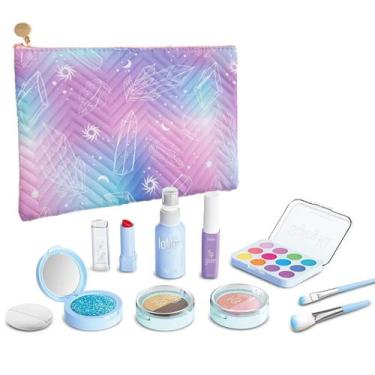 Imagem de Kit de maquiagem fingido Wentoyce para meninas com 11 peças com bolsa 