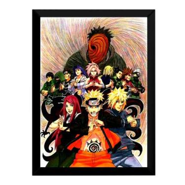 Imagem de Quadro Naruto Arte Full Anime Poster Moldurado