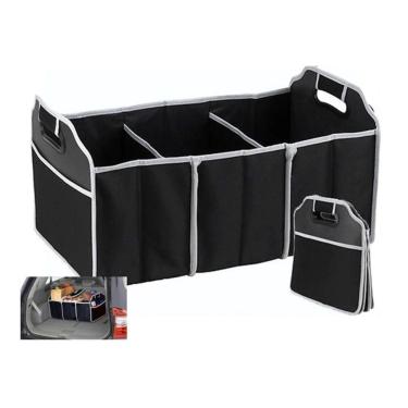 Imagem de Caixa Organizadora Porta Malas Dobrável Carro 3 Divisórias