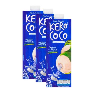 Imagem de Kit 3 Água de Coco Kero Coco 1 Litro
