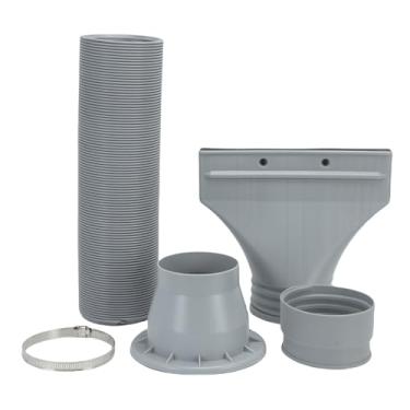 Imagem de Zhjvihx Kit de Mangueira de Extensão de Exaustão para Cabine de Pulverização de Aerógrafo, Adaptador Plano Flexível de 67 pol. Com Material ABS Leve e Durável, para Projetos de