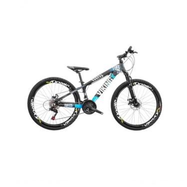 Imagem de Bicicleta Viking Aro 26 Câmbio Importado 21v Vmaxx Preto Azul