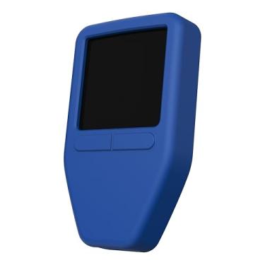 Imagem de CVER Capa de silicone compatível com Trezor Safe 3, proteção de cobertura total, acesso à tela e porta, azul