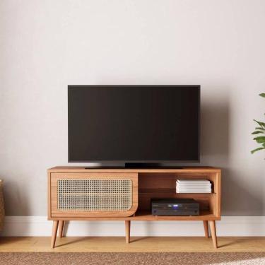 Imagem de Rack para TV até 55" 135cm com 01 porta de correr 100% MDF TB312 Dalla