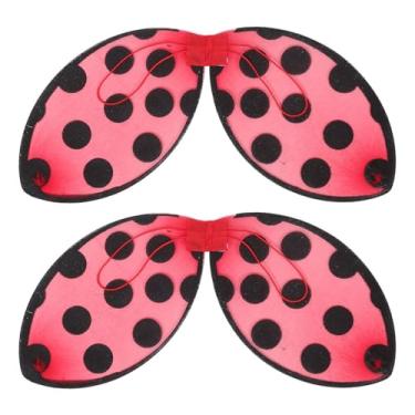Imagem de Abaodam 2pcs Foldable Ladybug Wings Ladybug Costume Accessory Insect Wings for Halloween Christmas Birthday Cosplay And Dress-up Parties