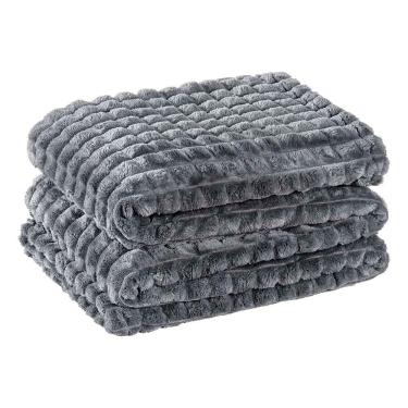Imagem de Cobertor Manta Paradise Ultrasoft Flannel Queen 2,40m X 2,20m 01 Peça - Cinza Gris