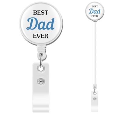 Imagem de Presentes de pai para pais Dia dos Pais Presentes de Dia dos Pais da Filha do Filho Melhor Pai Presentes de Aniversário para Papai, Páscoa, Natal, Natal, Dia dos Namorados, Porta-crachá Retrátil, 1