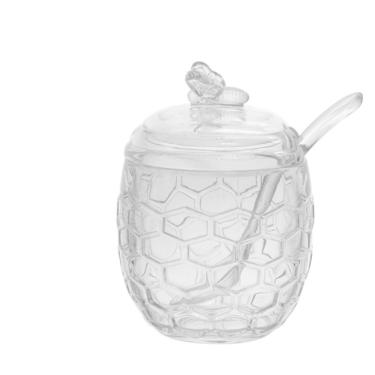 Imagem de Açucareiro Vidro 230Ml Com Tampa E Colher Abelha