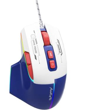Imagem de Mouse para jogos com fio, mouse para jogos com retroiluminação RGB, 7200DPI ajustável, mouse para jogos de PC com 7 botões macro rogramáveis, mouse ergonômico para PC, desktop, Mac, laptop, Chromebook