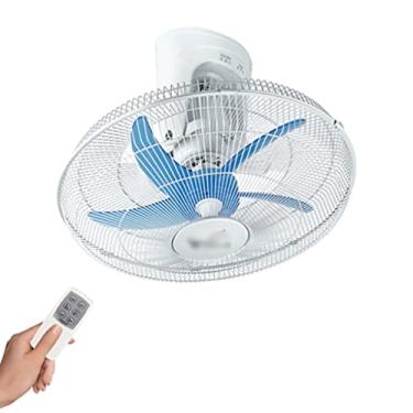 Imagem de KUYBTU Ventilador de teto com cabeça agitada, ventilador elétrico de parede de 50,8 cm, ventilador de circulação de ar, silencioso, dormitório, quarto, ventiladores domésticos - Estilo 2