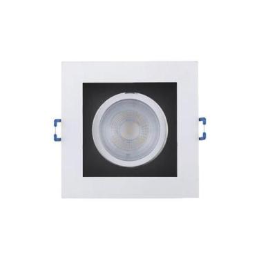 Imagem de Spot Led Frame Embutir Quadrado Recuado 3000K Luz Quente 5W - Taschibr