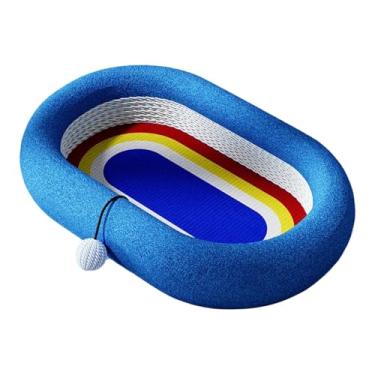Imagem de FJMQHU Arranhador para Gatos, Cama para Animais de Estimação, a Arranhões E Brincadeiras, com Bola para Estimular, Acessórios Práticos, Tábua para, Oval