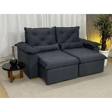 Imagem de Sofá Retrátil Reclinável 2,00 m Cinza Chumbo 606 Athenas Premium - Alp
