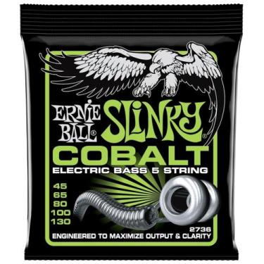 Imagem de Encordoamento Ernie Ball baixo 5 cordas 045 P02736 COBALT