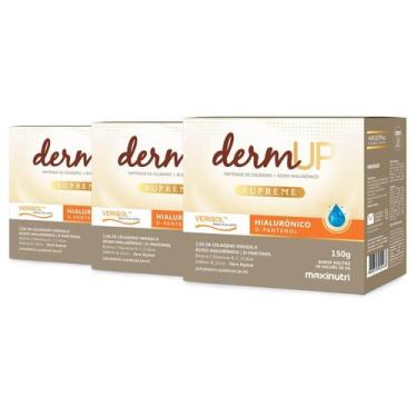 Imagem de Kit 3 Dermup Supreme Verisol Maxinutri 30 Sachês Neutro