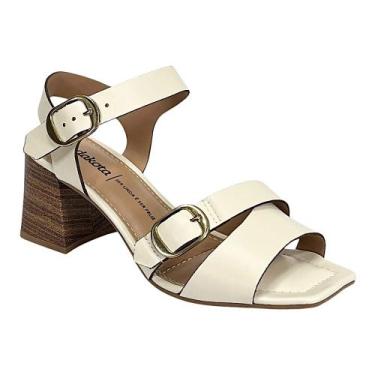 Imagem de Sandália Dakota Salto Bloco Y9751 Cream, Cream, 35