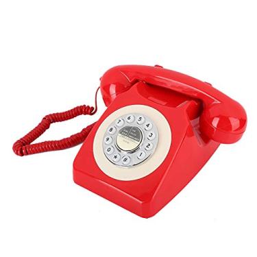 Imagem de Generic Telefone Fixo Vintage de Hotel Com Aparelho de Sino de Cobre Mecânico para Decoração de Escritório, Material ABS Seguro