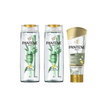 Imagem de Kit Pantene Bambu 2 Shampoo 400Ml + 1 Condicionador 150Ml