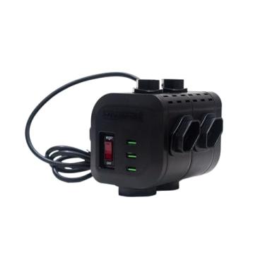 Imagem de Filtro Torre Central Protetora 8 Tomadas - Lilas- com usb Bivolt