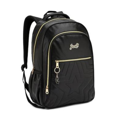 Imagem de Mochila Escolar Passeio Juvenil Feminina Estilosa Metalizada Denlex, P