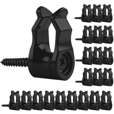 Imagem de Clipes de luz de Natal, pacote com 50 clipes de luz para uso externo, ganchos de parafuso para pendurar, ganchos de luzes resistentes para pendurar Natal, luzes de fadas, decoração de férias, cabides