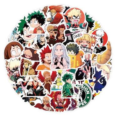 Imagem de 50Pcs Anime My Hero Academia Stickers, Cool Japanese Cartoon Waterproof Vinyl Decal for Adult Teen Girl Kids Laptop Travel Case Phone Bike Water Bottle Guitar Computer Skateboard Notebook Scrapbook