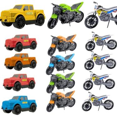 Imagem de Brinquedos Atacado Kit Sortido Carrinhos Motinhos Dinossauros cartelado Meninas Infantil Lembrancinha Festa Presente Doação Natal Aniversário Dia Das Crianças Evento Social (5 Motos Sport)