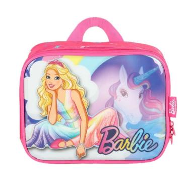 Imagem de Lancheira Térmica Infantil - Barbie Unicórnio - Rosa - Luxcel