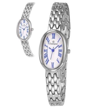 Imagem de Relógio Champion Feminino Ref: Cf25812f Oval Bracelete Prateado