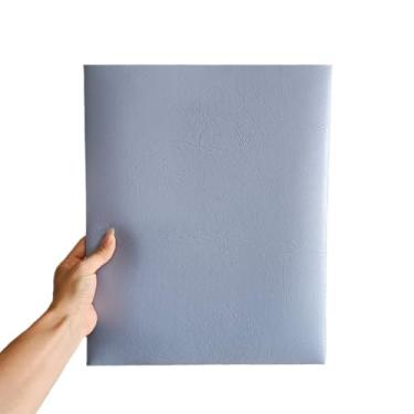 Imagem de Kit Cabeceira de Cama Placas Estofadas 30x40cm (Azul Bebê-Courino,10)