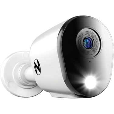 Imagem de Night Owl FTD8 Câmeras de dissuasão 4K com fio para uso interno/externo com áudio bidirecional - 1 pacote - branco