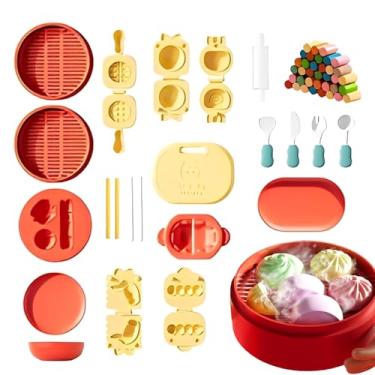Imagem de Kit De Argila, Temática Cozinha Chinesa para DIY e Arte, Brinquedos e Atividades Alimentares, para Crianças Presentes Festas de Aniversário Aulas e Férias